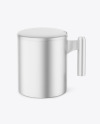 Matte Metallic Mug w/ Cap Mockup