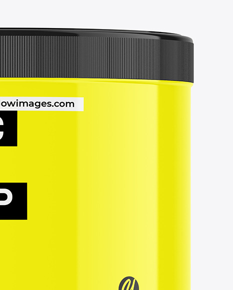 500ml Glossy Plastic Jar Mockup 500ml Glossy Plastic Jar Mockup