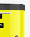 500ml Glossy Plastic Jar Mockup 500ml Glossy Plastic Jar Mockup