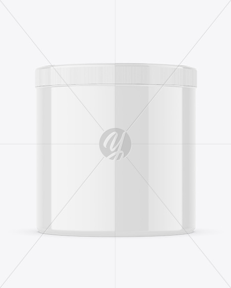 650ml Glossy Plastic Jar Mockup 650ml Glossy Plastic Jar Mockup