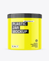 650ml Glossy Plastic Jar Mockup 650ml Glossy Plastic Jar Mockup