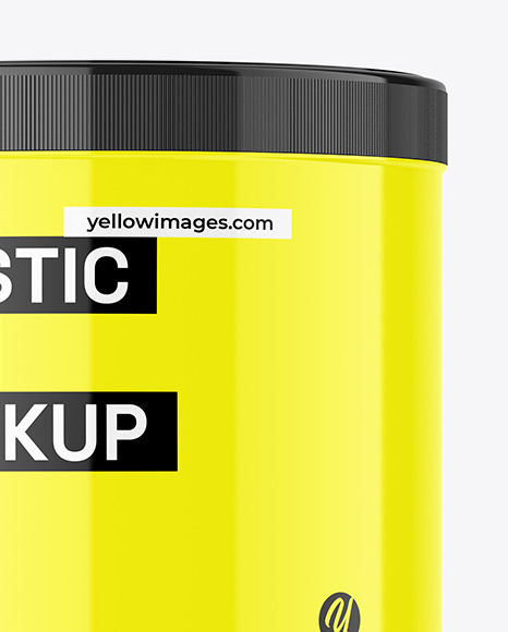 650ml Glossy Plastic Jar Mockup 650ml Glossy Plastic Jar Mockup