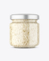 Clear Glass Jar with Pickled Celery Mockup