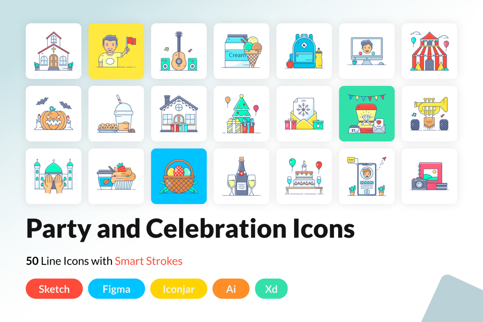 Party and Celebration Icons