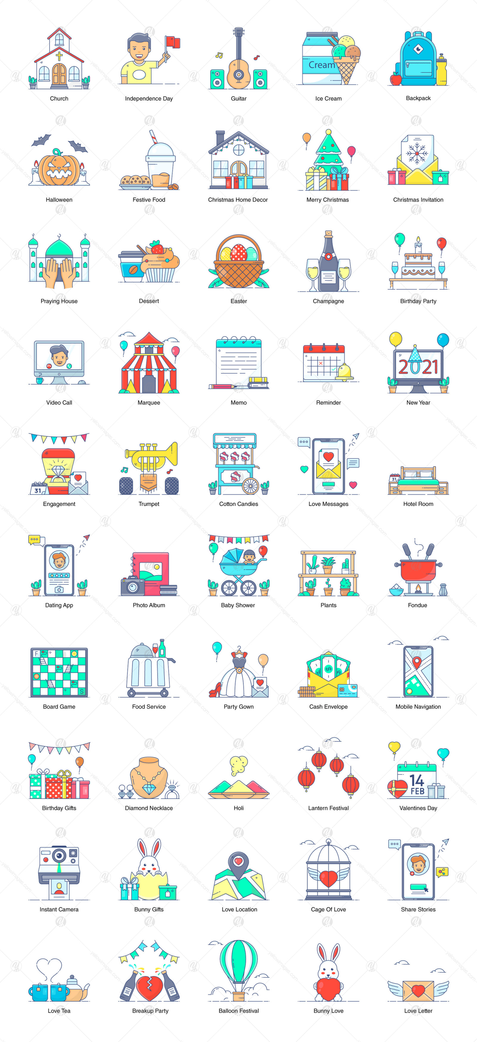 Party and Celebration Icons Party and Celebration Icons
