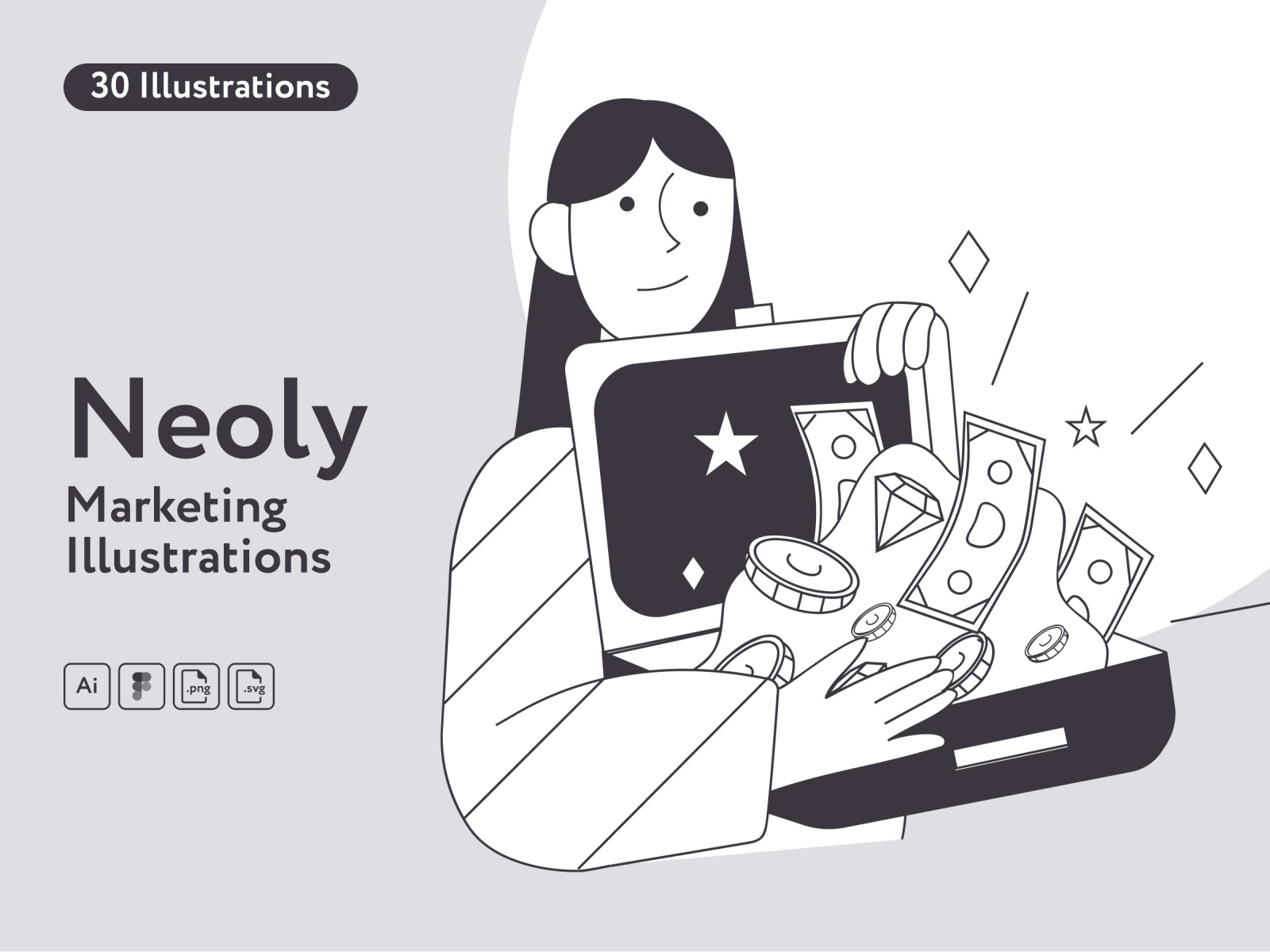 Neoly Marketing Illustrations