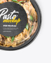 Paper Bowl with Pasta Mockup