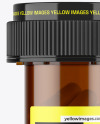 Amber Pills Bottle Mockup