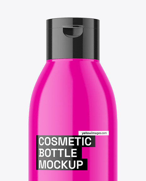 Glossy Cosmetic Bottle Mockup Glossy Cosmetic Bottle Mockup