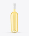 Clear Glass White Wine Bottle Mockup