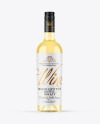 Clear Glass White Wine Bottle Mockup