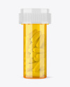 Yellow Pills Bottle Mockup