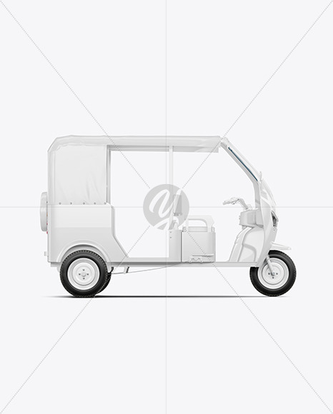 Tuk Tuk Mockup - Side View