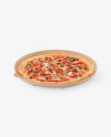 Kraft Round Pizza Box Mockup