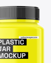 Glossy Plastic Jar Mockup