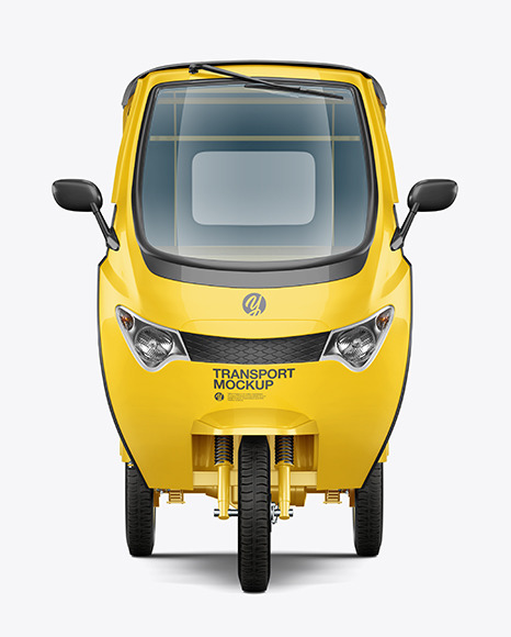 Tuk Tuk Mockup - Front View