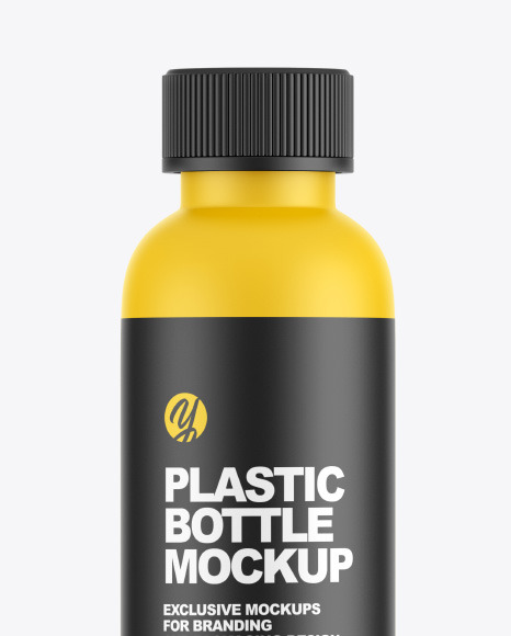 Matte Plastic Bottle Mockup