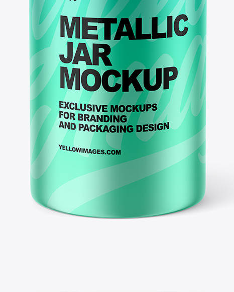 Metallic Jar Mockup