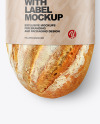 Bread with Kraft Label Mockup