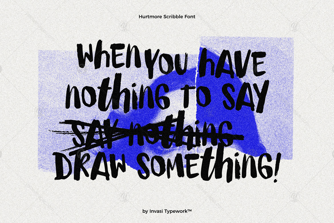 Hurtmore - Scribbles Font Hurtmore - Scribbles Font