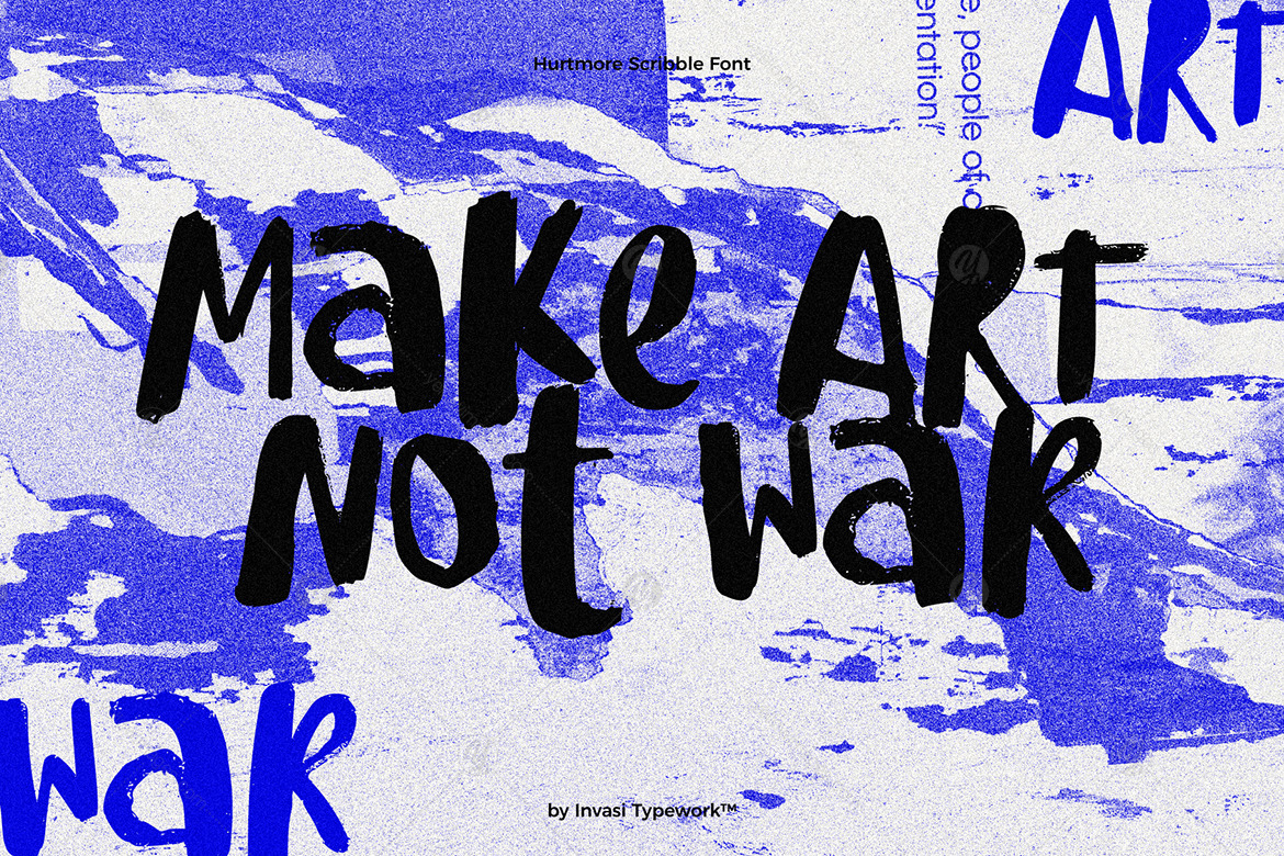 Hurtmore - Scribbles Font Hurtmore - Scribbles Font