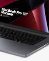 MacBook Pro 16-inch Space Gray Mockup