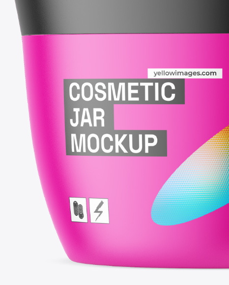 Matte Cosmetic Jar Mockup Matte Cosmetic Jar Mockup