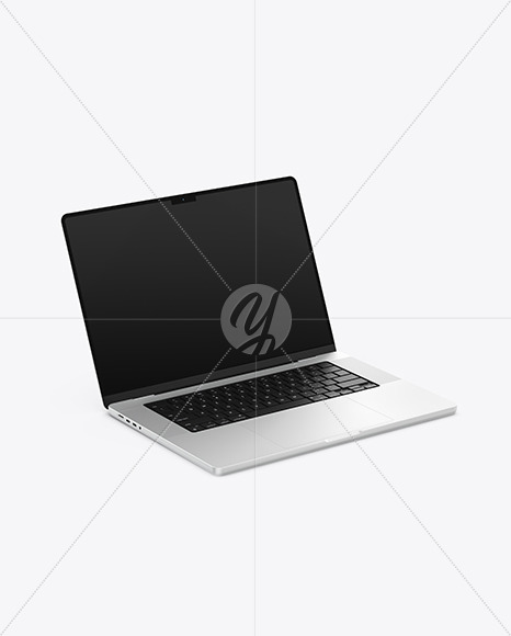 MacBook Pro 16-inch Silver Mockup