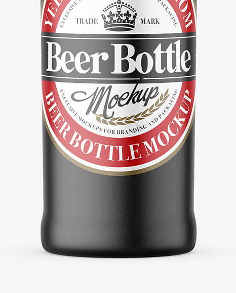 Ceramic Beer Bottle Mockup