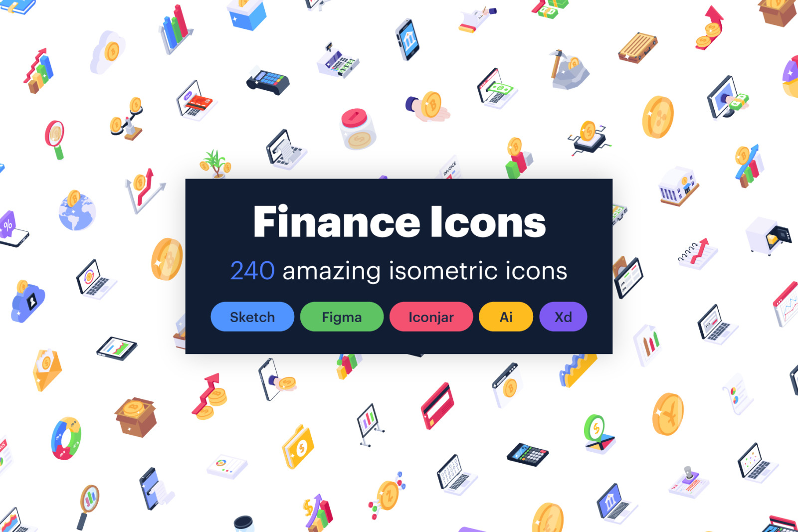 Online Banking Isometric Icons Pack Online Banking Isometric Icons Pack