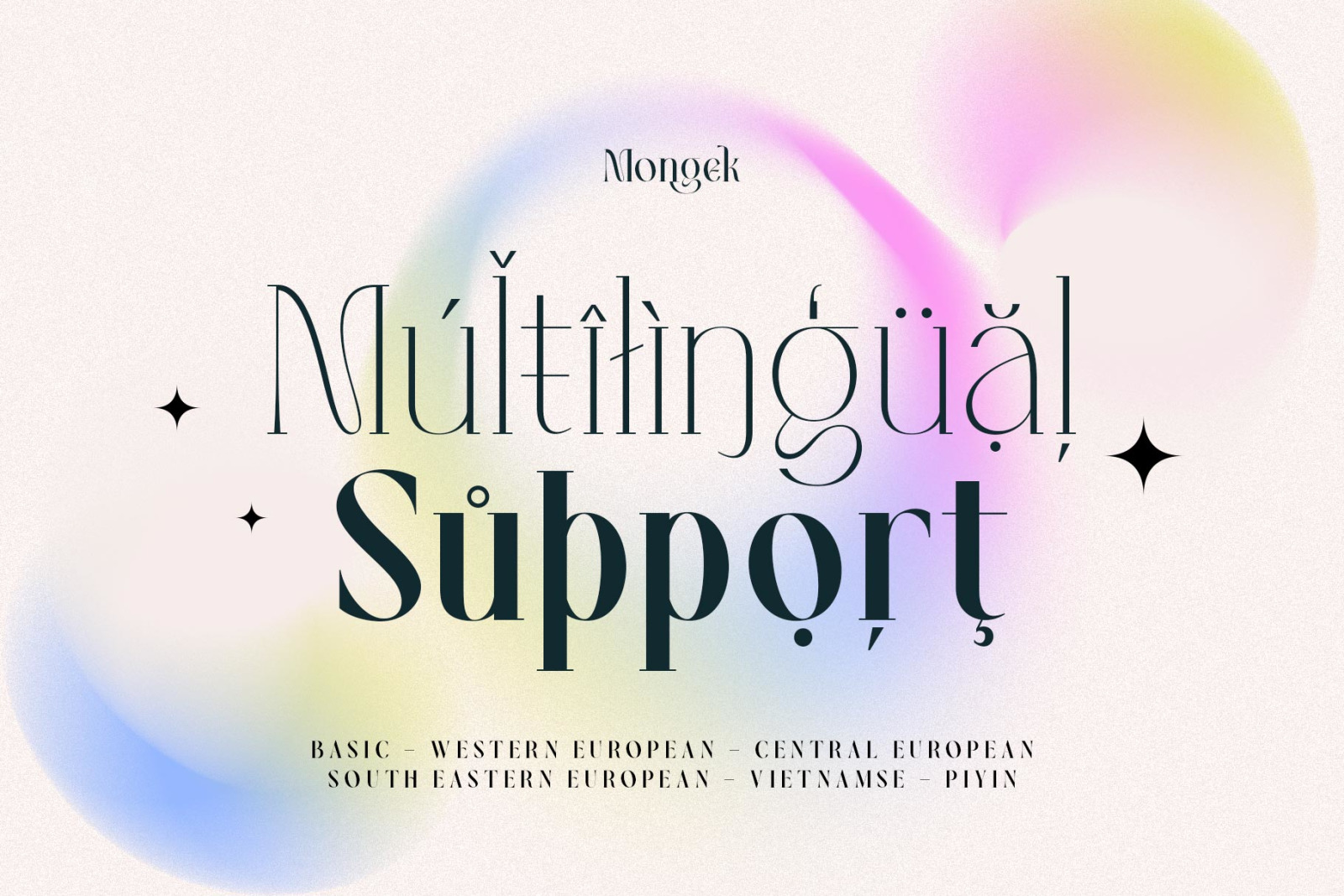 Mongek Typeface Mongek Typeface