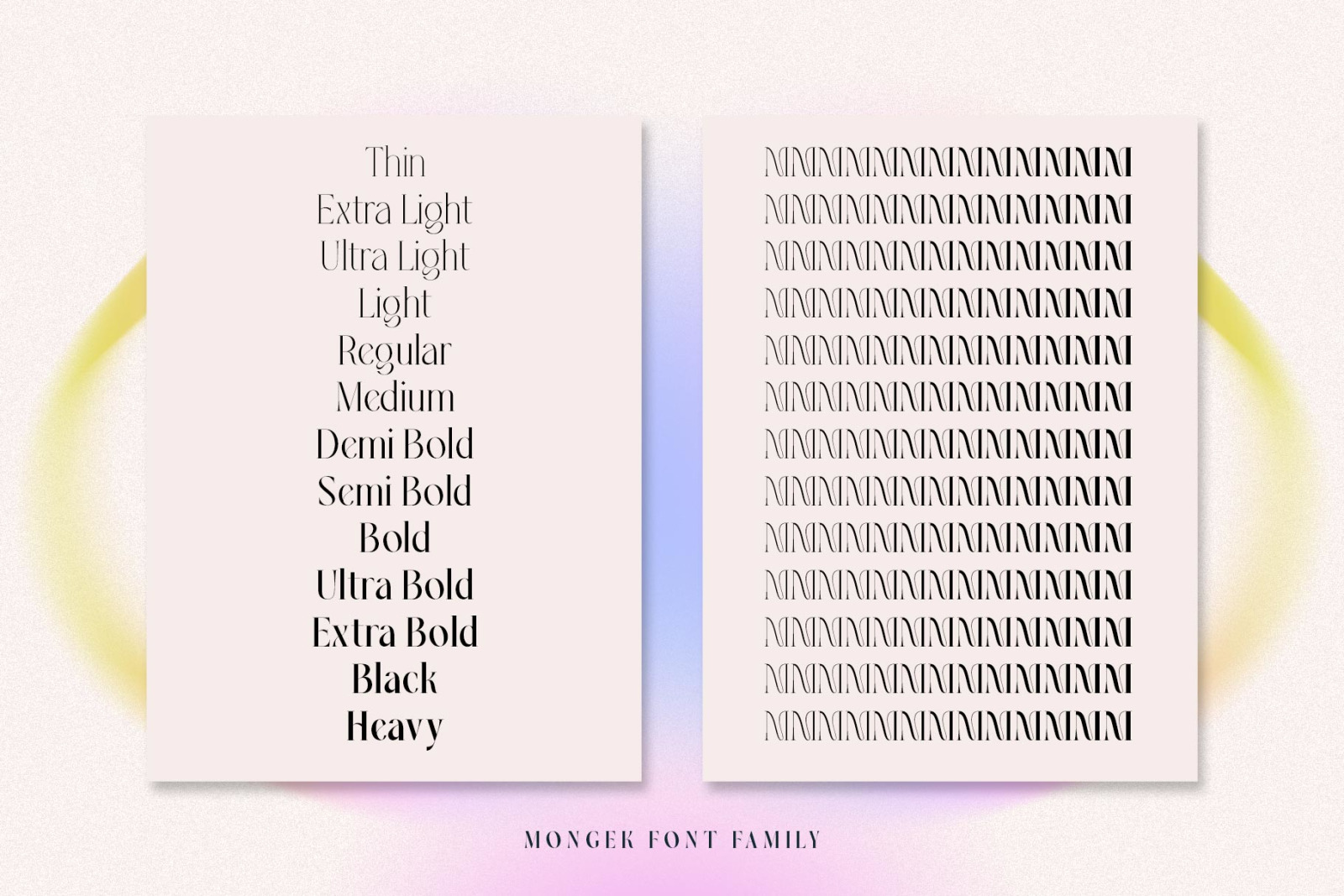 Mongek Typeface Mongek Typeface