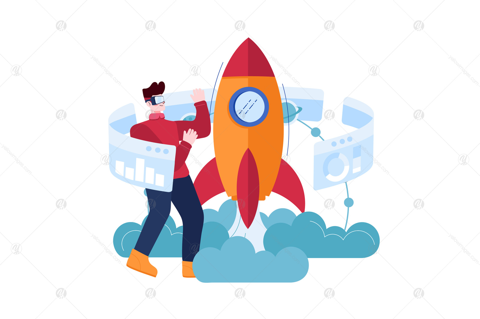 M423_Blockchain Technology Illustrations M423_Blockchain Technology Illustrations