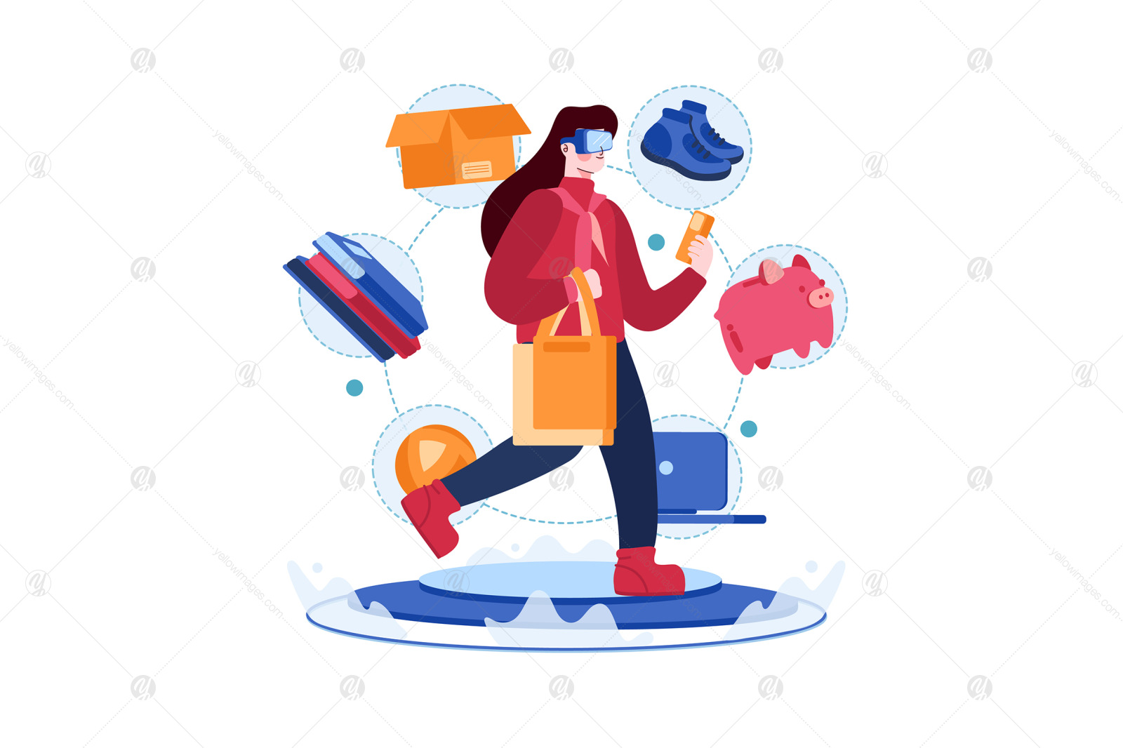 M423_Blockchain Technology Illustrations M423_Blockchain Technology Illustrations