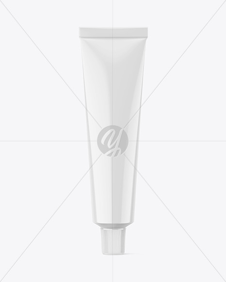 Glossy Cosmetic Tube Mockup