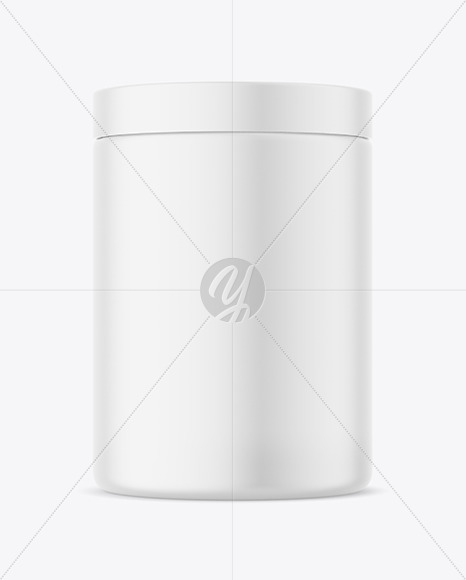 Matte Plastic Jar Mockup