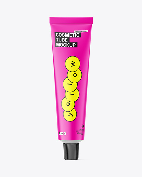 Matte Cosmetic Tube Mockup