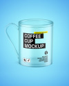 Frosted Coffee Cup Mockup