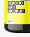 Glossy Plastic Jar Mockup