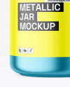 Metallized Plastic Jar Mockup