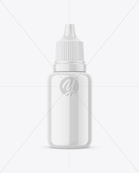 Glossy Dropper Bottle Mockup