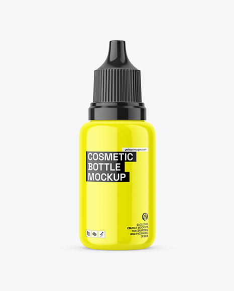 Glossy Dropper Bottle Mockup - Oil dropper bottle mockup