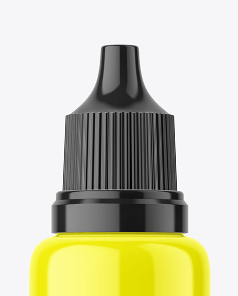 Glossy Dropper Bottle Mockup