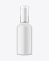 Glossy Cosmetic Bottle With Pump Mockup Glossy Cosmetic Bottle With Pump Mockup