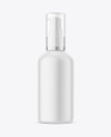 Matte Cosmetic Bottle With Pump Mockup