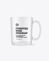 Frosted Glass Mug Mockup