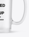 Frosted Glass Mug Mockup