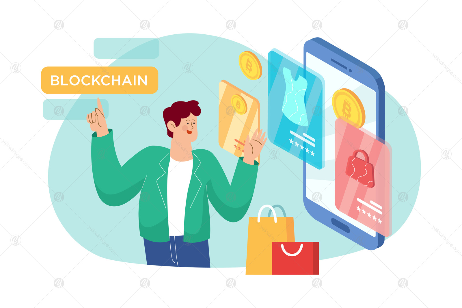 M438_Bitcoin & Blockchain Illustrations M438_Bitcoin & Blockchain Illustrations