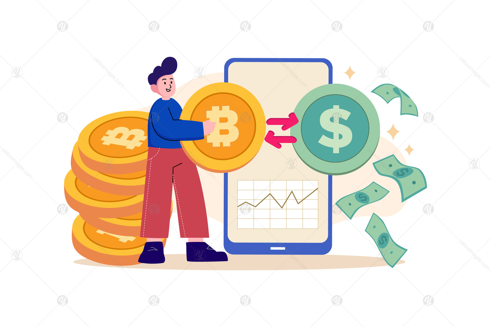M439_Cryptocurrency Illustration Pack M439_Cryptocurrency Illustration Pack