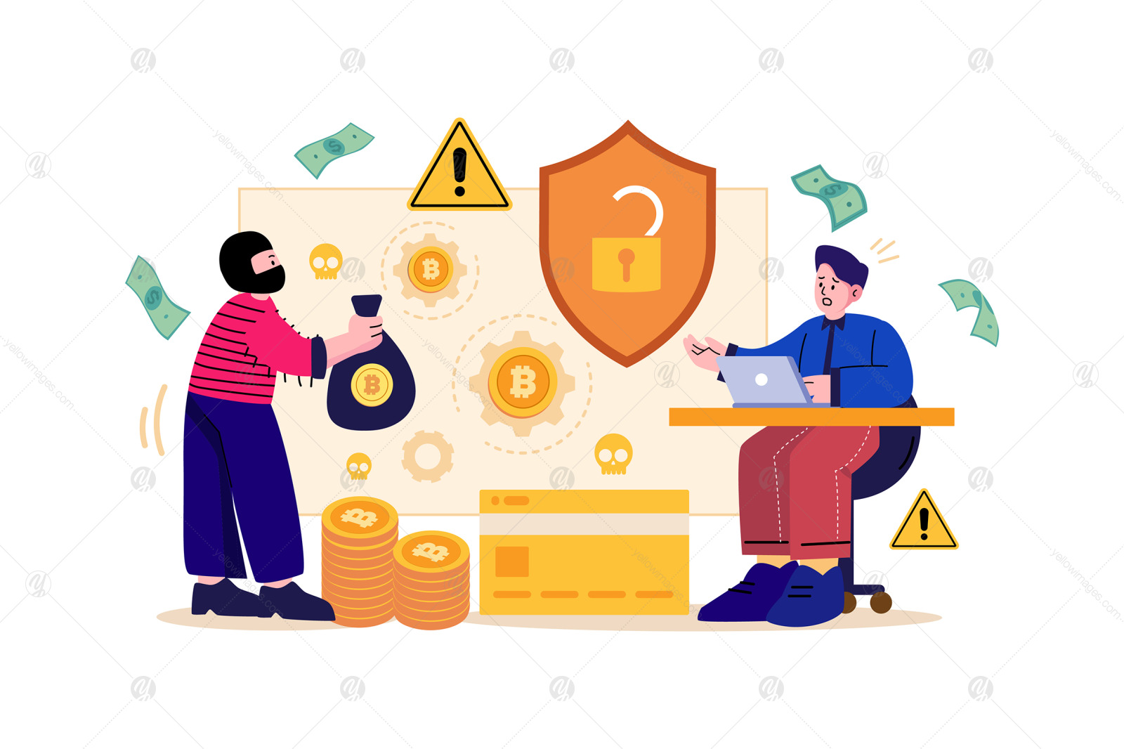 M439_Cryptocurrency Illustration Pack M439_Cryptocurrency Illustration Pack